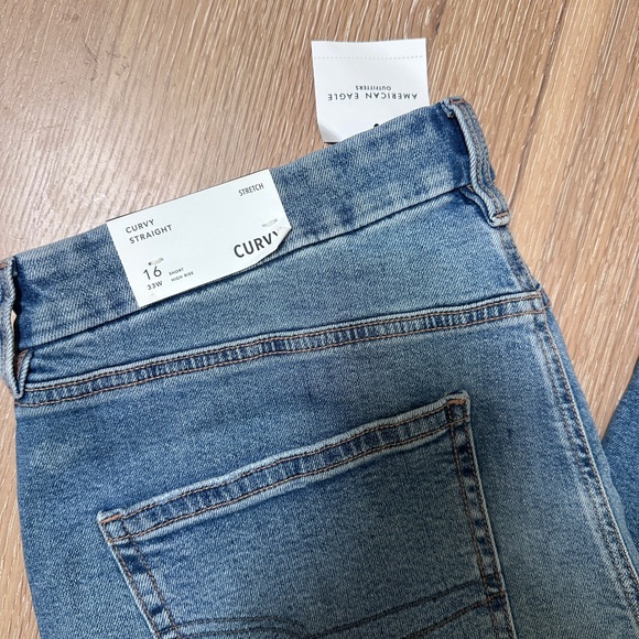 AE Stretch Straight Ripped Jeans - Picture 7 of 8